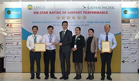 VIAGS TSN receives 6 star quality certificate from Cathay Pacific Airways