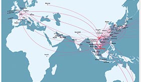 VIETNAM AIRLINES ROUTEMAP WORDWIDE.
