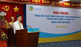 CÔNG TY DỊCH VỤ MẶT ĐẤT SÂN BAY VIỆT NAM VIAGS - TÂN SƠN NHẤT TỔ CHỨC THÀNH CÔNG HỘI NGHỊ TỔNG KẾT HOẠT ĐỘNG SẢN XUẤT KINH DOANH NĂM 2017 VÀ TRIỂN KHAI NHIỆM VỤ NĂM 2018