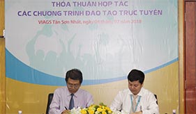 VIAGS TÂN SƠN NHẤT VÀ TRƯỜNG ĐẠI HỌC MỞ TP. HỒ CHÍ MINH KÝ KẾT THỎA THUẬN HỢP TÁC ĐÀO TẠO TRỰC TUYẾN NGUỒN NHÂN LỰC CHẤT LƯỢNG CAO
