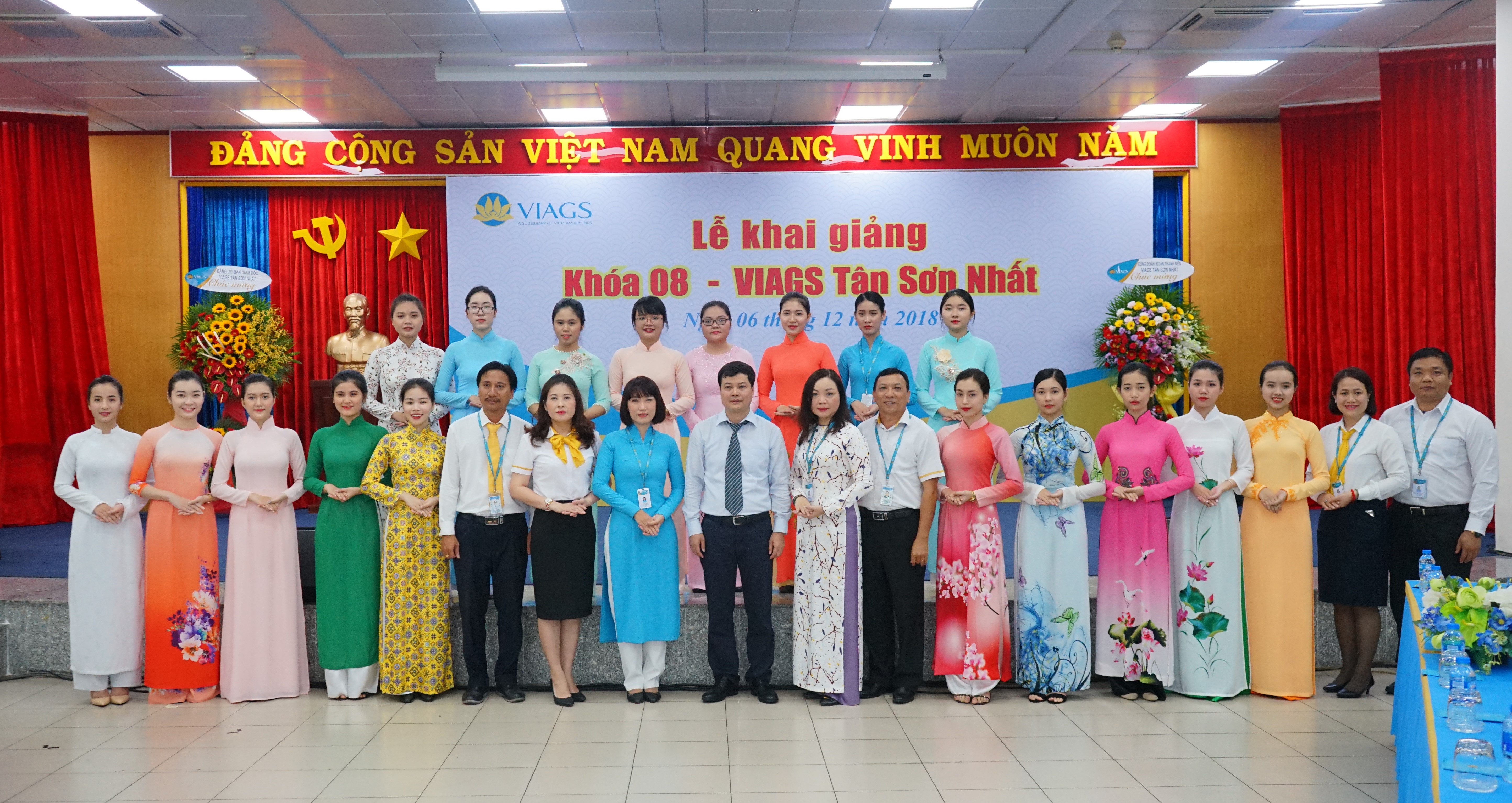 VIAGS TÂN SƠN NHẤT TỔ CHỨC LỄ KHAI GIẢNG LỚP ĐÀO TẠO NHÂN VIÊN MỚI KHÓA 08