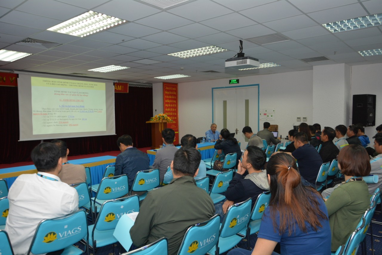 VIAGS NỘI BÀI TỔ CHỨC KHÓA ĐÀO TẠO, HUẤN LUYỆN “AN TOÀN VỆ SINH LAO ĐỘNG”