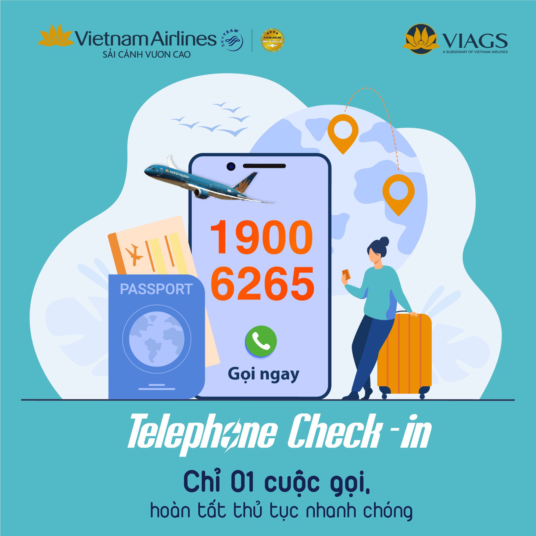 TELEPHONE CHECK-IN SERVICES AT TAN SON NHAT INTERNATIONAL AIRPORT