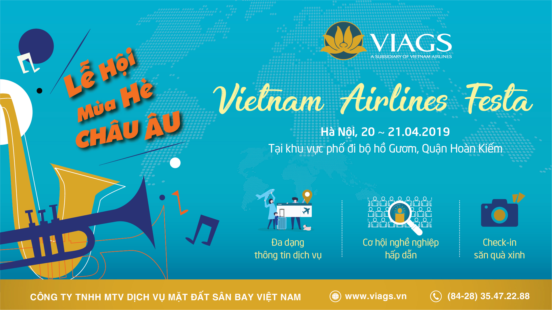 CÙNG VIAGS HÒA CHUNG KHÔNG KHÍ LỄ HỘI MÙA HÈ CHÂU ÂU TẠI VIETNAM AIRLINES FESTA 2019