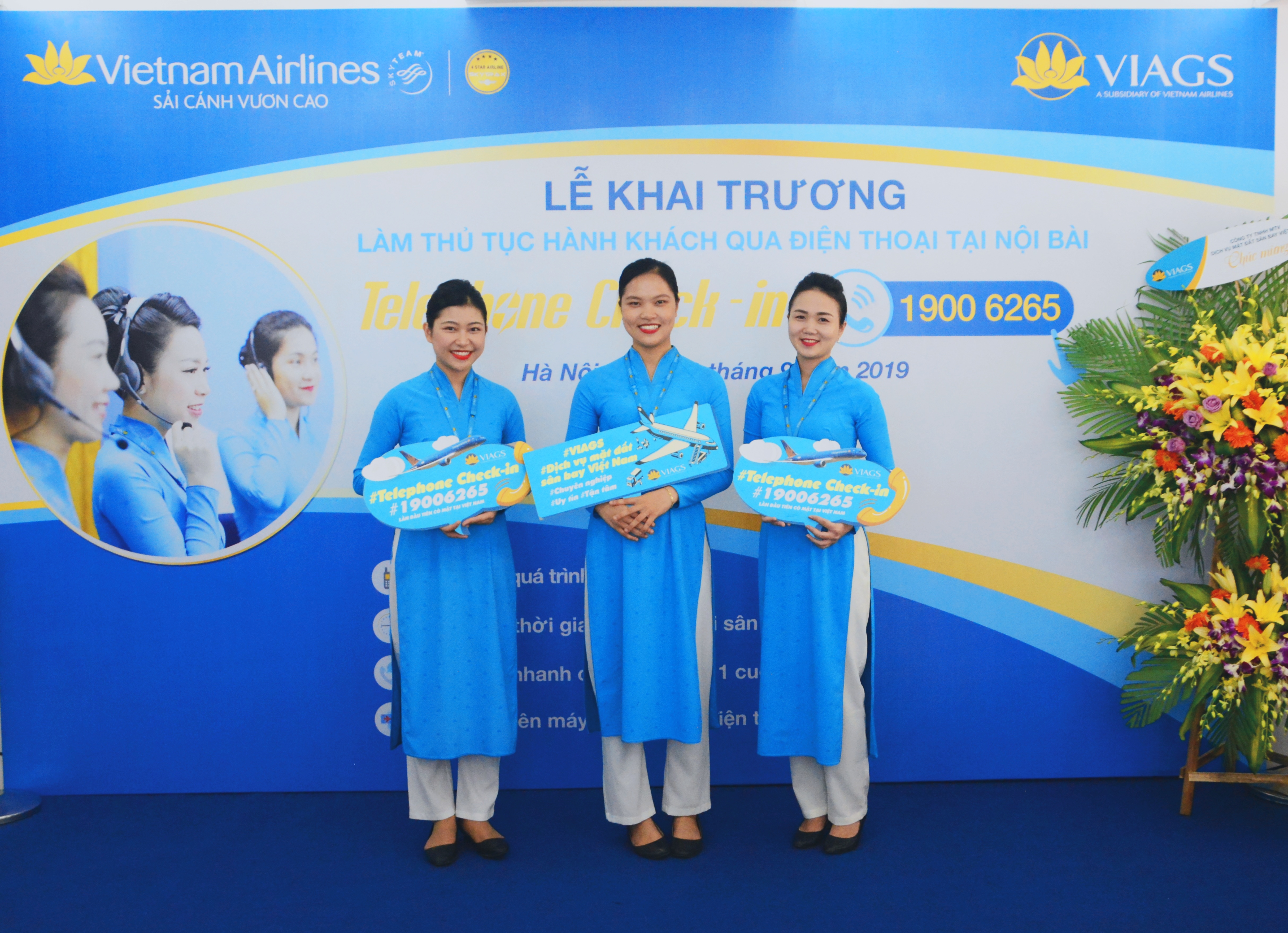 Telephone Check-in service Opening ceremony in Hanoi