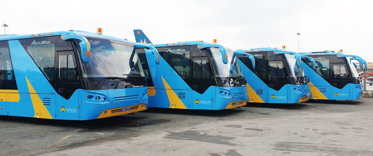 VIAGS Tan Son Nhat Branch officially put into operation an airport passenger bus service