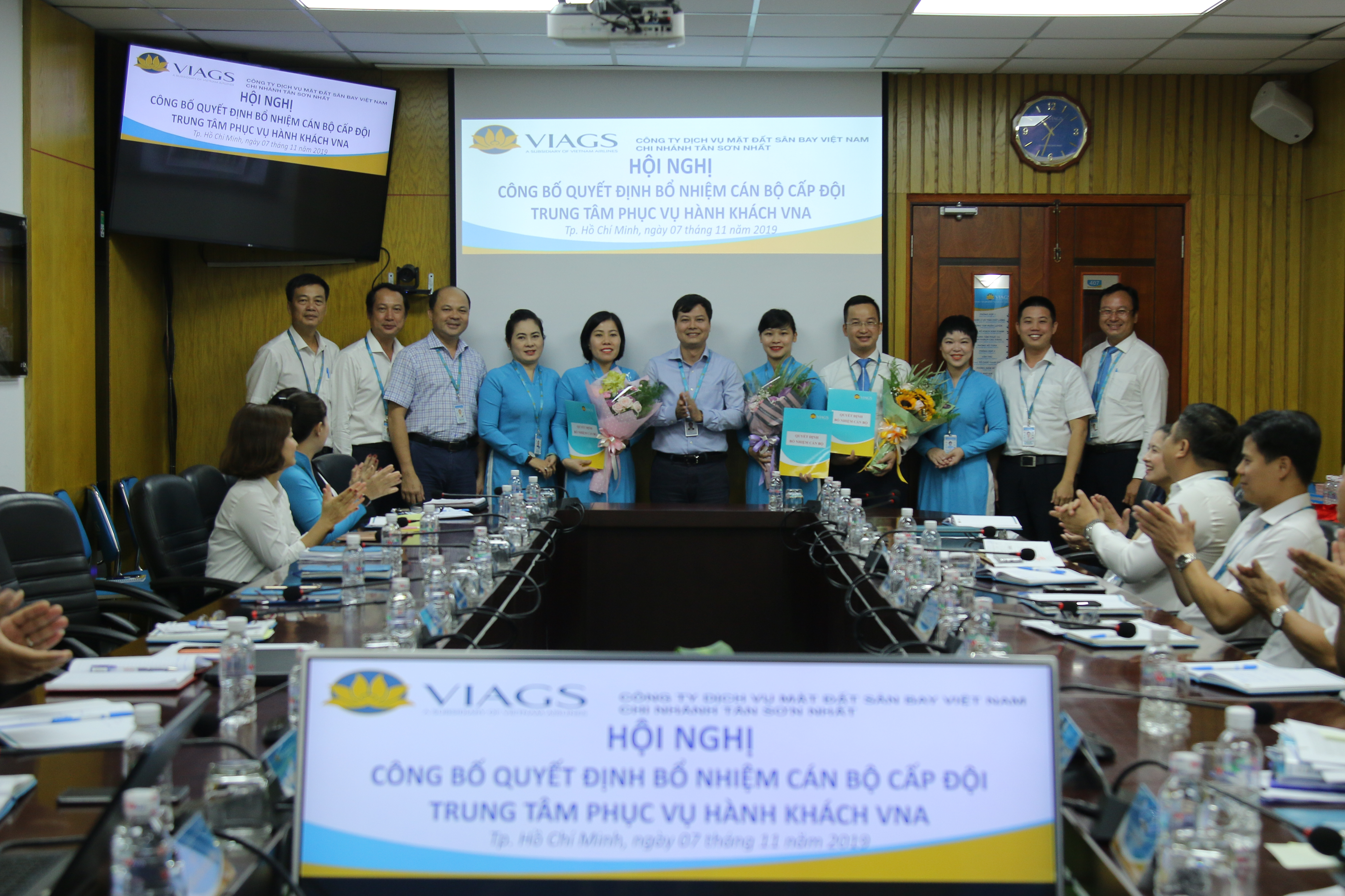 VIAGS TSN BỔ NHIỆM CÁN BỘ CẤP ĐỘI THUỘC TRUNG TÂM PHỤC VỤ HÀNH KHÁCH VNA