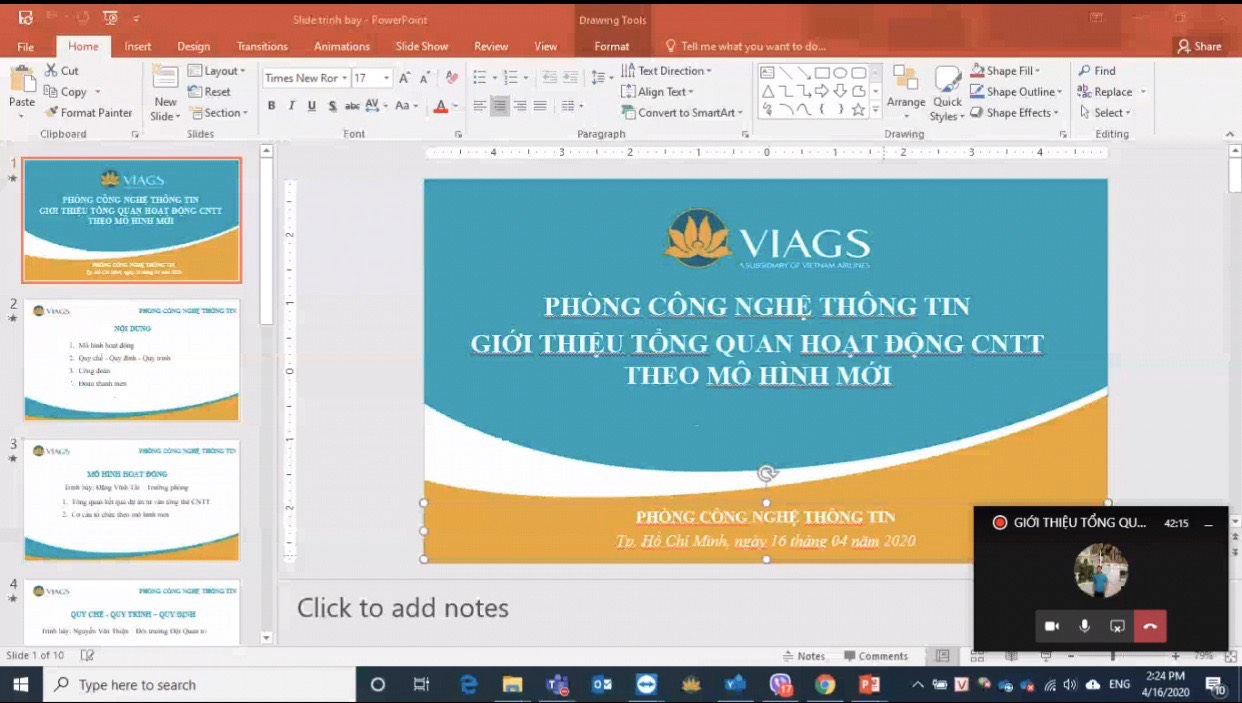 LỚP HỌC BỒI DƯỠNG TRỰC TUYẾN ĐẦU TIÊN CỦA KHỐI CƠ QUAN VIAGS