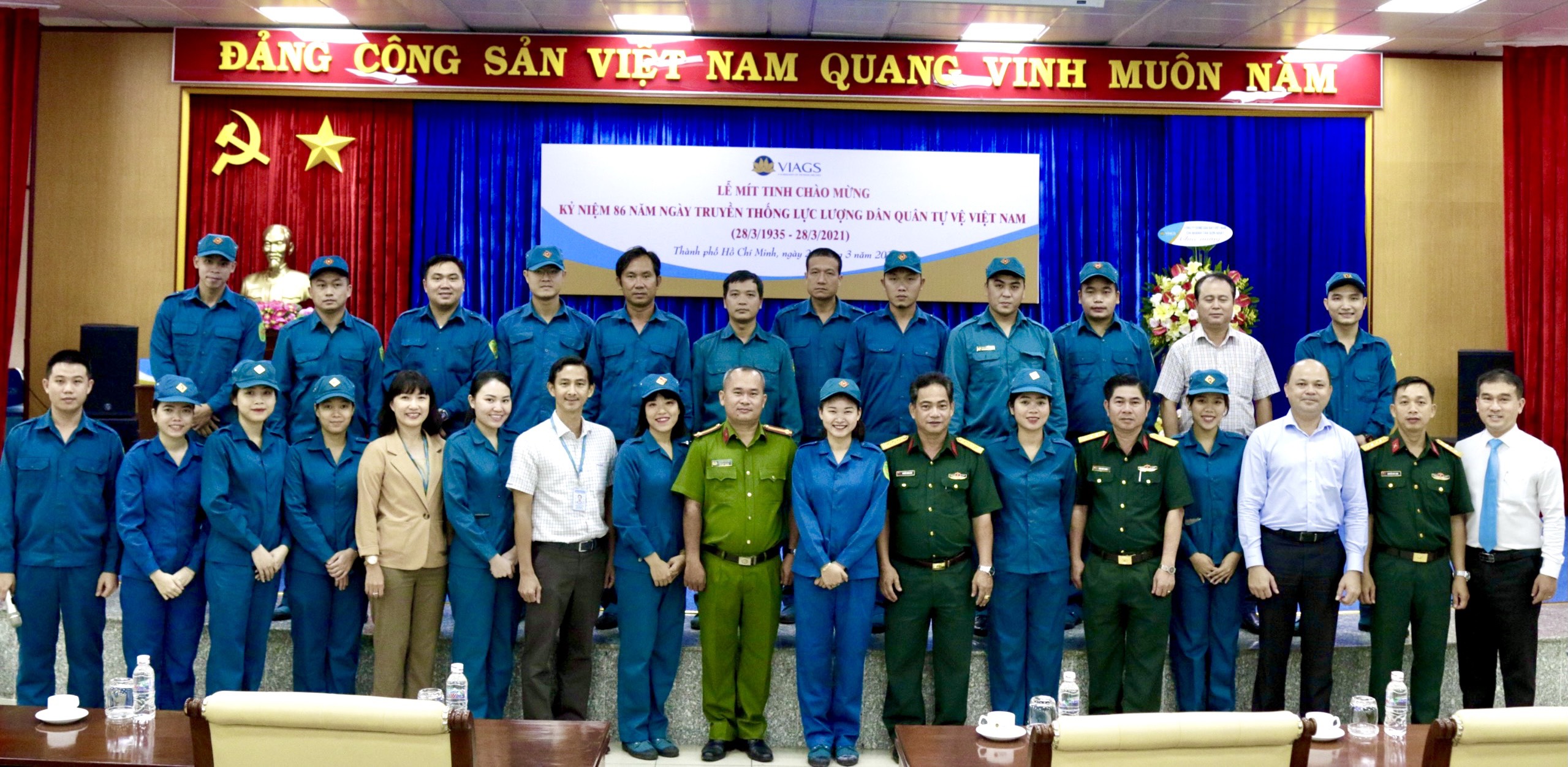 VIAGS TÂN SƠN NHẤT TỔ CHỨC LỄ MÍT TINH KỶ NIỆM 86 NĂM NGÀY DÂN QUÂN TỰ VỆ VIỆT NAM (28/3/1935 – 28/3/2021)