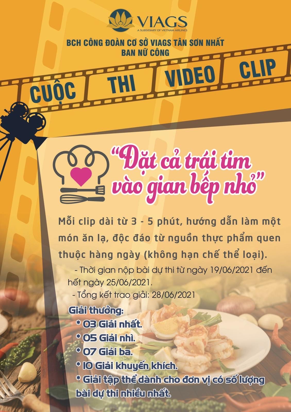 BAN NỮ CÔNG VIAGS TÂN SƠN NHẤT TỔ CHỨC LỄ TRAO GIẢI CUỘC THI “ĐẶT CẢ TRÁI TIM VÀO GIAN BẾP NHỎ”