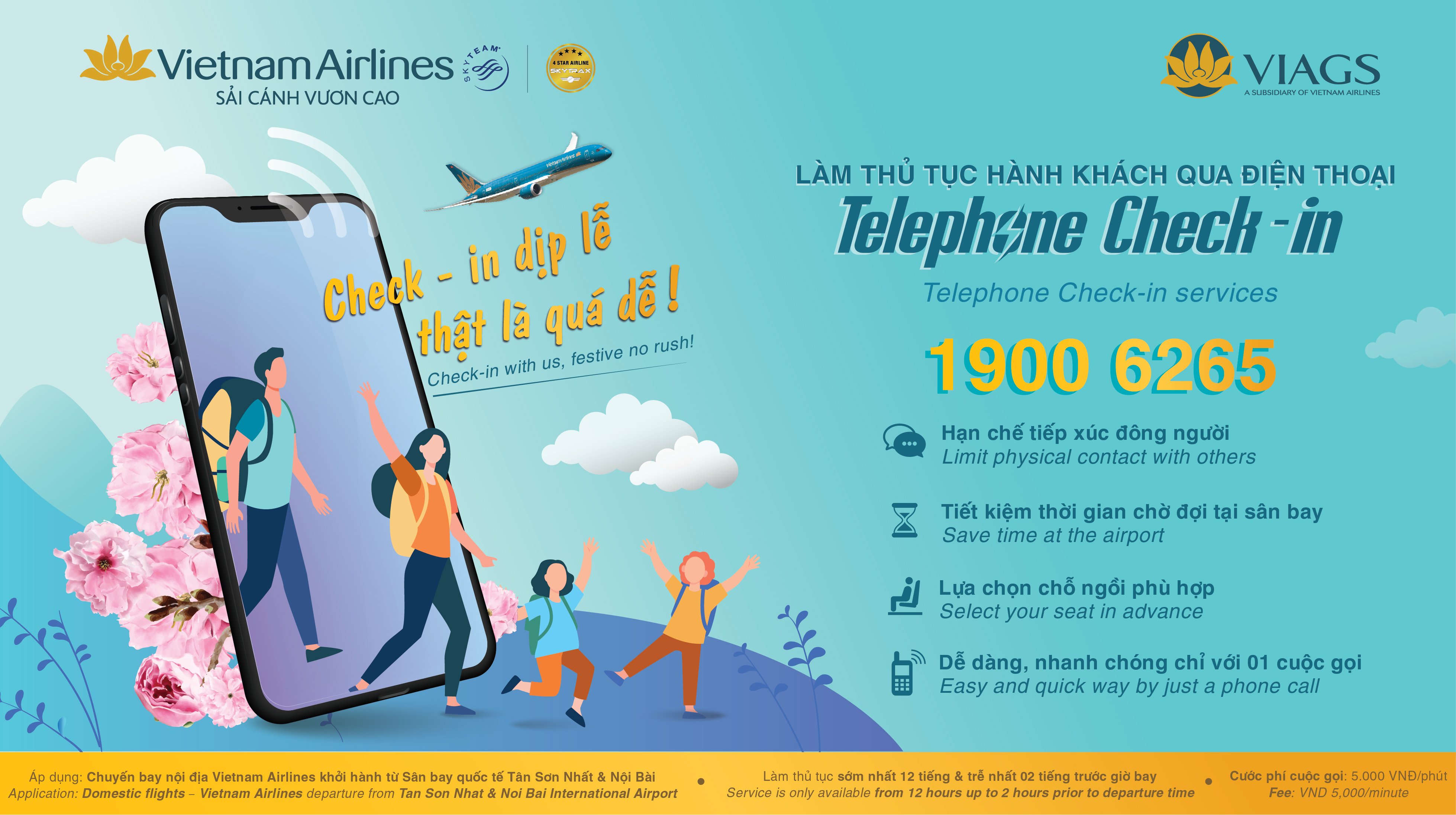 TELEPHONE CHECK IN - THE BEST WAY TO KICK OFF YOUR JOURNEY