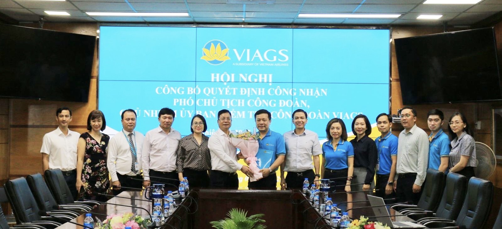 HỘI NGHỊ CÔNG BỐ QUYẾT ĐỊNH CÔNG NHẬN PHÓ CHỦ TỊCH CÔNG ĐOÀN, CHỦ NHIỆM ỦY BAN KIỂM TRA CÔNG ĐOÀN VIAGS NHIỆM KỲ 2017-2022