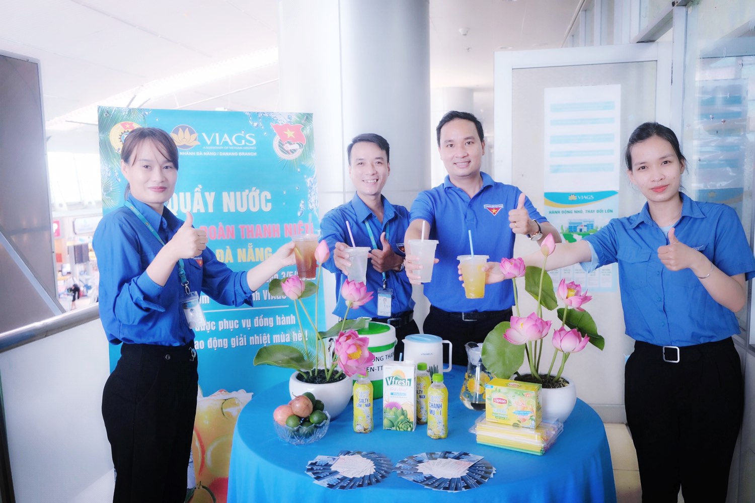 VIAGS DAD:LAN TOẢ Ý NGHĨA QUẦY NƯỚC CÔNG ĐOÀN- ĐOÀN THANH NIÊN VÀ BỮA ĂN YÊU THƯƠNG NHÂN NGÀY QUỐC TẾ LAO ĐỘNG 1/5