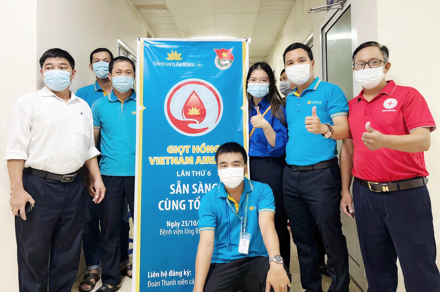 VIAGS DAD THAM GIA NGÀY HỘI HIẾN MÁU TÌNH NGUYỆN - GIỌT HỒNG VIETNAMAIRLINES LẦN THỨ 6 - NĂM 2022