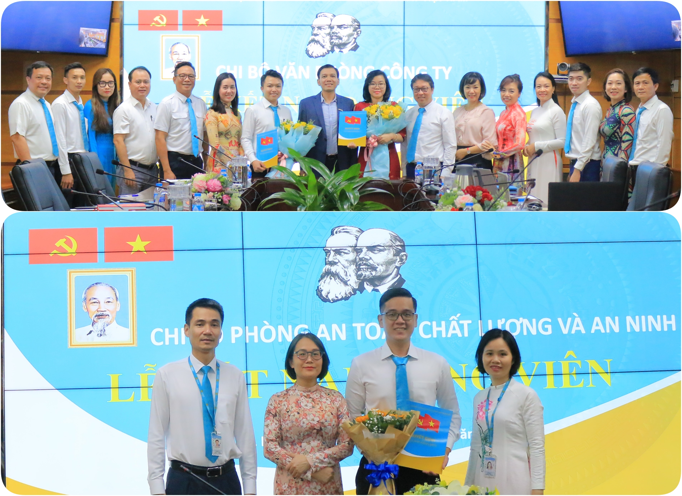 CHI BỘ VĂN PHÒNG CÔNG TY VÀ CHI BỘ ATCL VÀ AN TỔ CHỨC KẾT NẠP ĐẢNG VIÊN MỚI