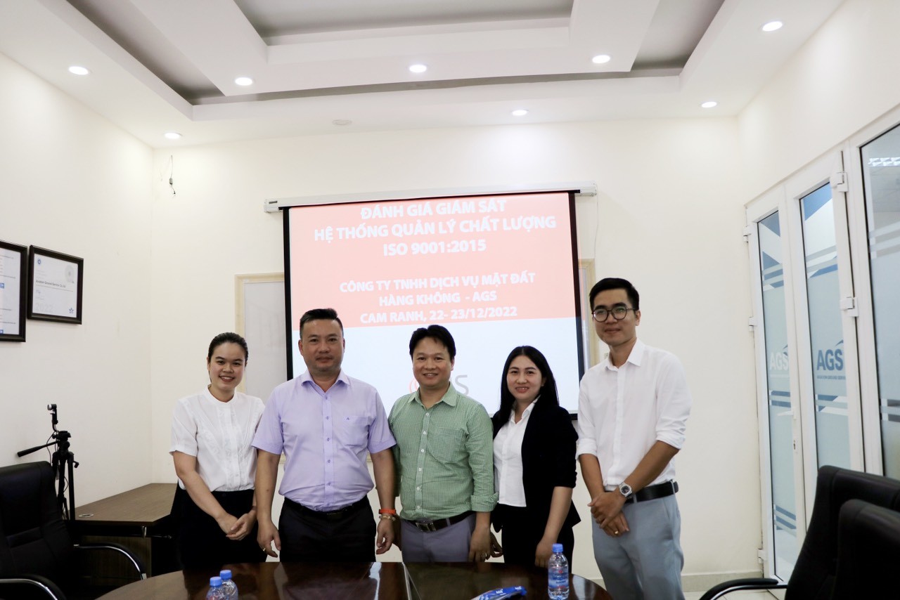 AGS HOÀN THÀNH ĐÁNH GIÁ TÁI CHỨNG NHẬN ISO 9001:2015