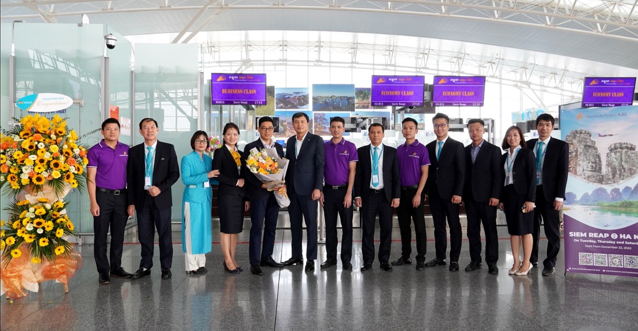 VIAGS NBA CHÀO MỪNG CAMBODIA ANGKOR AIR KHAI TRƯƠNG ĐƯỜNG BAY REP-HAN-REP.