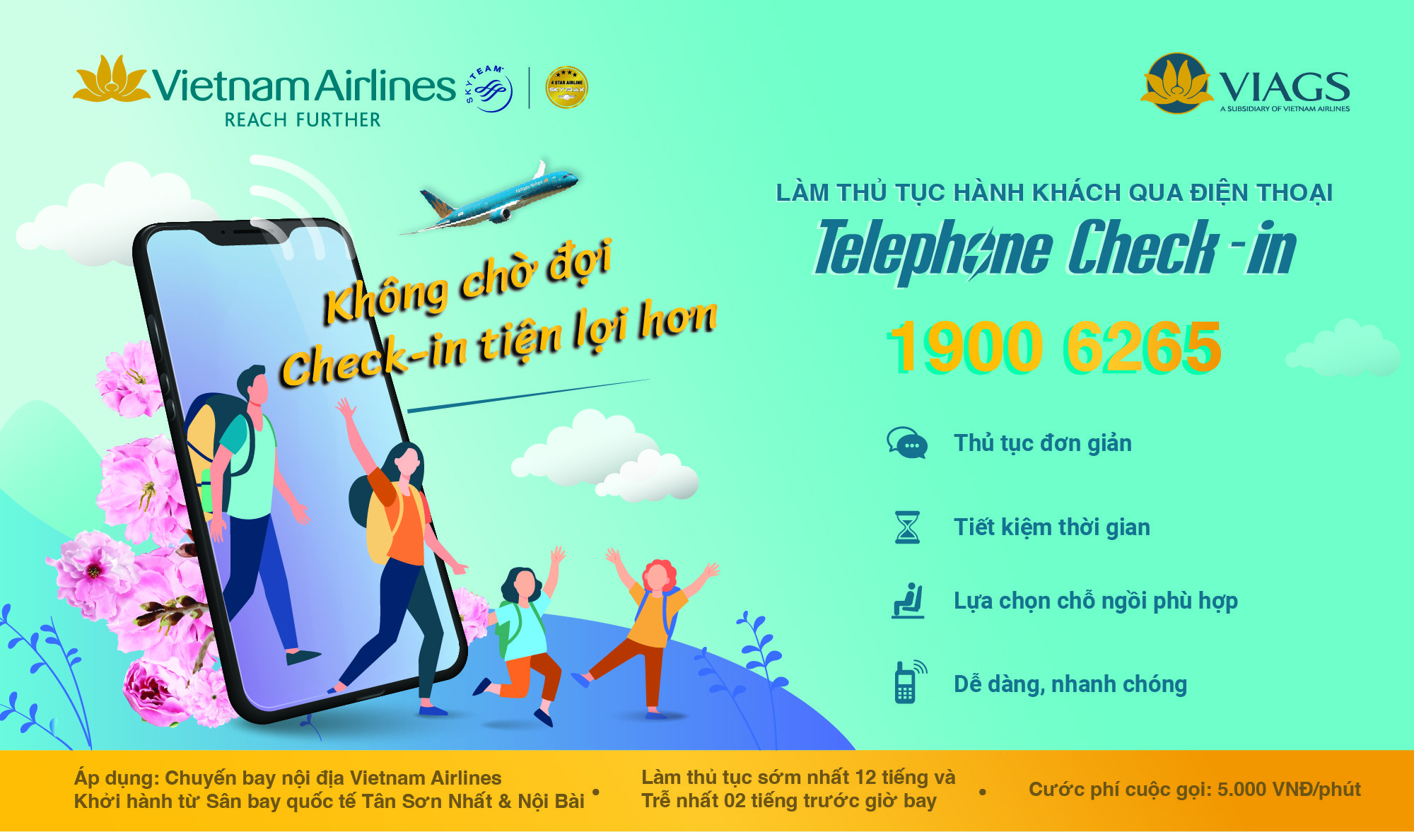 TELEPHONE CHECK-IN BY YOURSELF, FLY WELL!