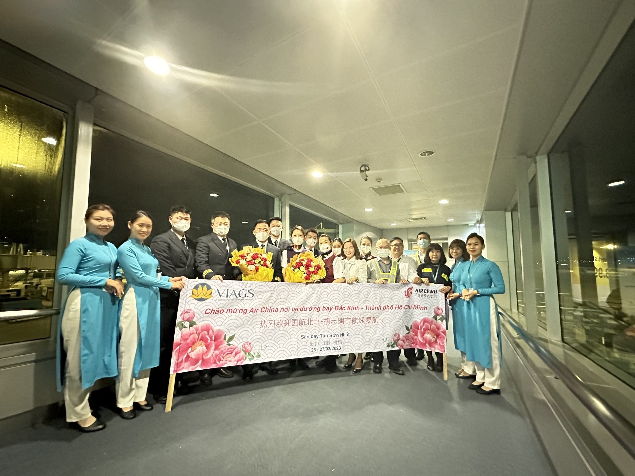 WELCOME AIR CHINA (CA) BACK TO THE BEIJING - HO CHI MINH CITY AIR ROUTE