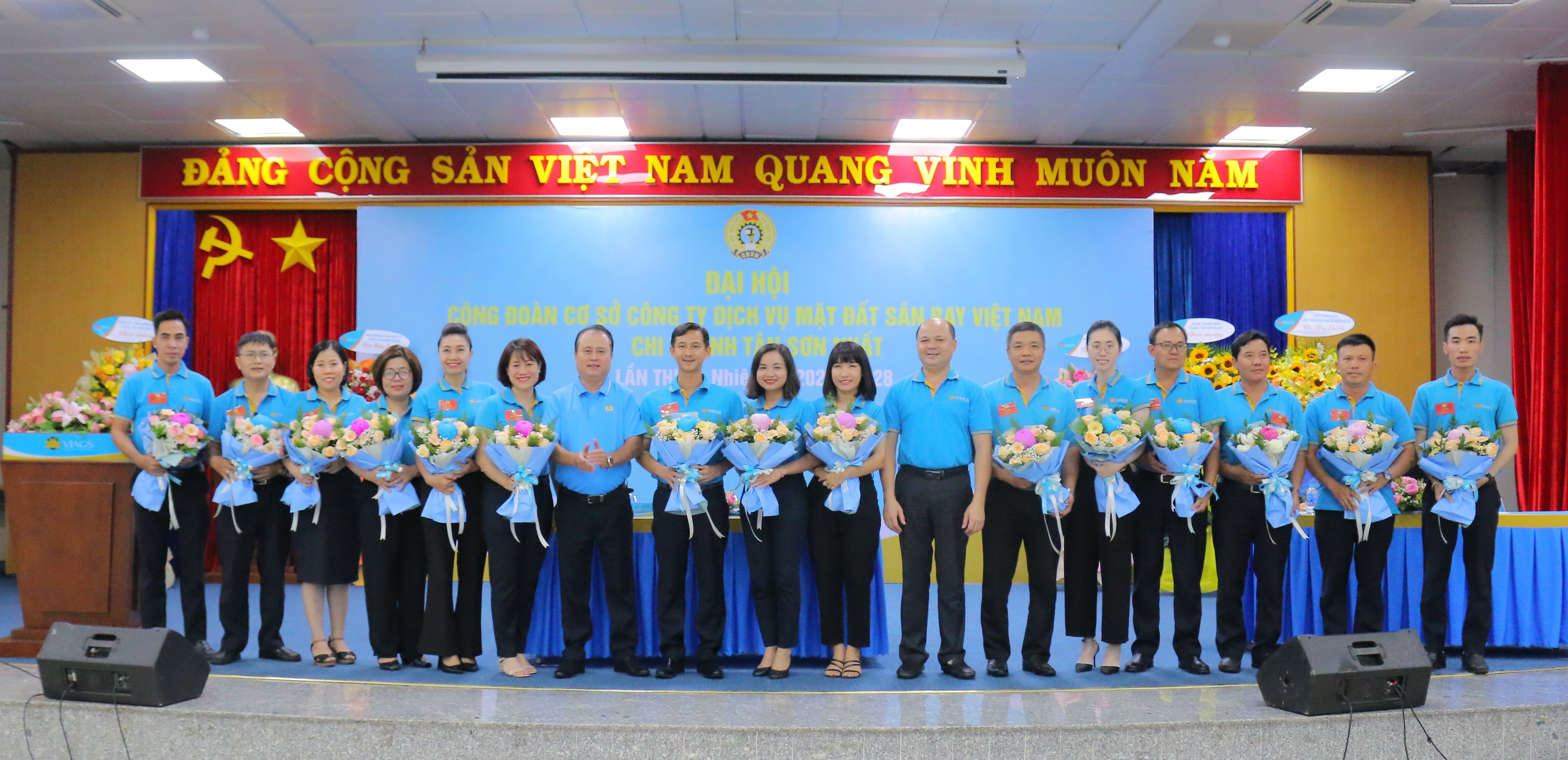 ĐẠI HỘI CÔNG ĐOÀN CƠ SỞ VIAGS TÂN SƠN NHẤT LẦN THỨ II , NHIỆM KỲ 2023- 2028 THÀNH CÔNG TỐT ĐẸP