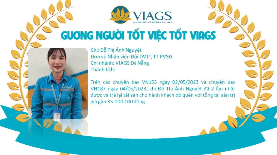 CBNV VIAGS PHÁT HIỆN VÀ TRẢ LẠI HƠN 1.200 TÀI SẢN BỎ QUÊN CHO HÀNH KHÁCH THÁNG 5/2023