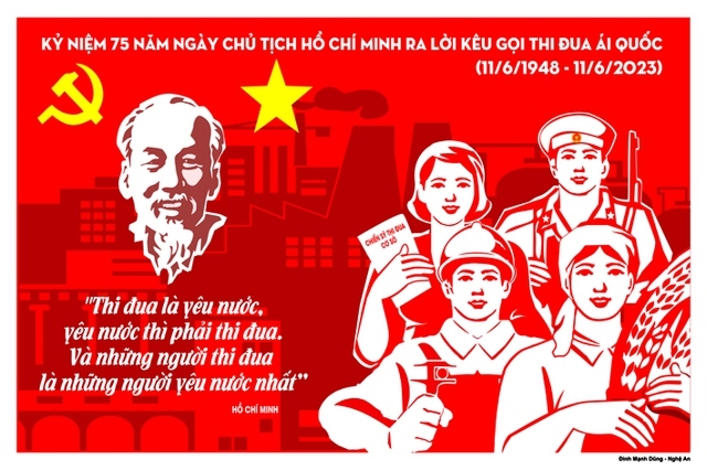 CHÀO MỪNG KỶ NIỆM 75 NĂM CHỦ TỊCH HỒ CHÍ MINH RA LỜI KÊU GỌI THI ĐUA ÁI QUỐC (11/6/1948 - 11/6/2023)