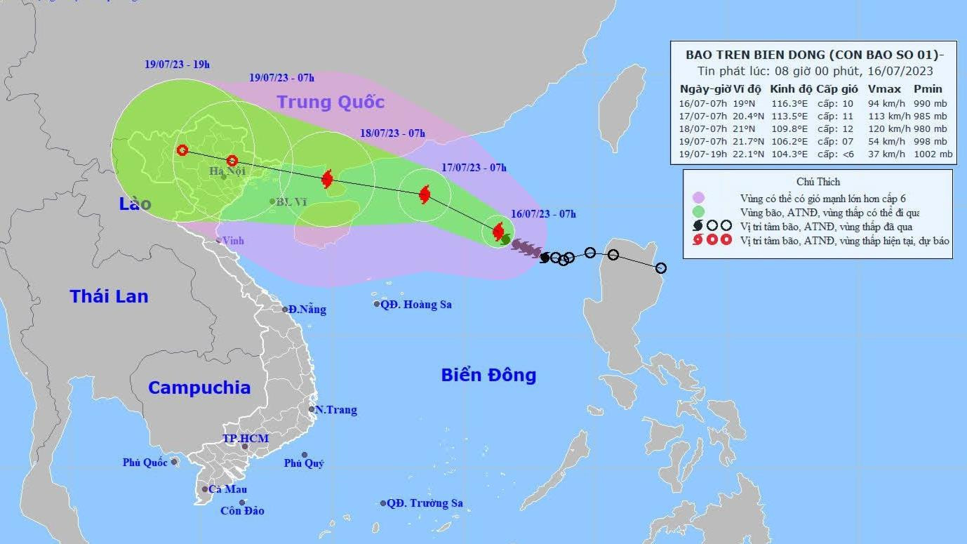 VIAGS NỘI BÀI CHỦ ĐỘNG PHÒNG CHỐNG, ỨNG PHÓ VỚI CƠN BÃO SỐ 1