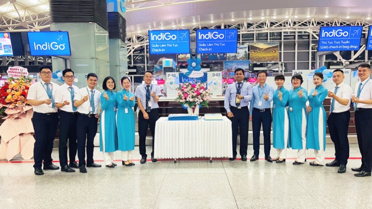 VIAGS NỘI BÀI CHÚC MỪNG HÃNG HK INDIGO NHÂN DỊP 17 NĂM THÀNH LẬP