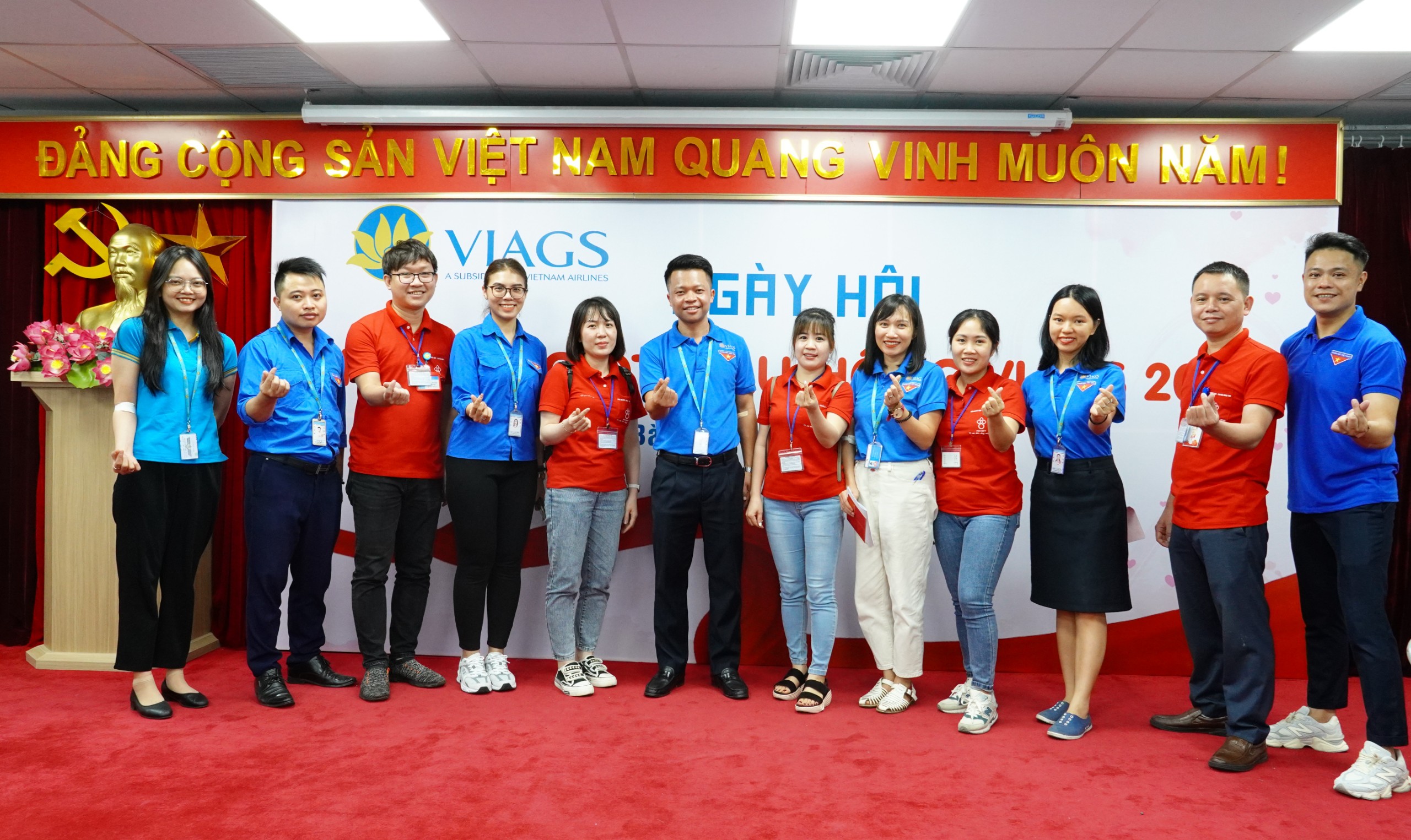 SÔI NỔI NGÀY HỘI “NHỮNG GIỌT MÁU HỒNG VIAGS 2023” TẠI NỘI BÀI