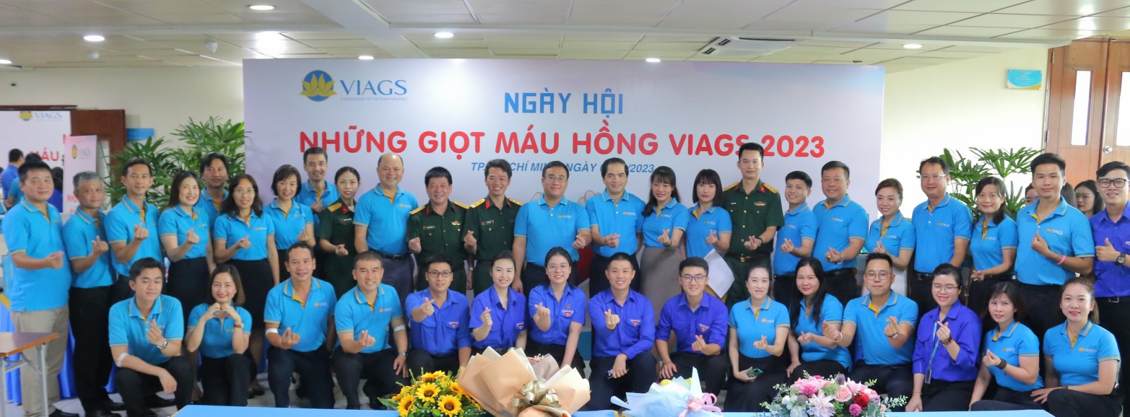 “MỖI GIỌT MÁU CHO ĐI, MỘT CUỘC ĐỜI Ở LẠI” NGÀY HỘI GIỌT MÁU HỒNG VIAGS 2023 KHU VỰC TÂN SƠN NHẤT