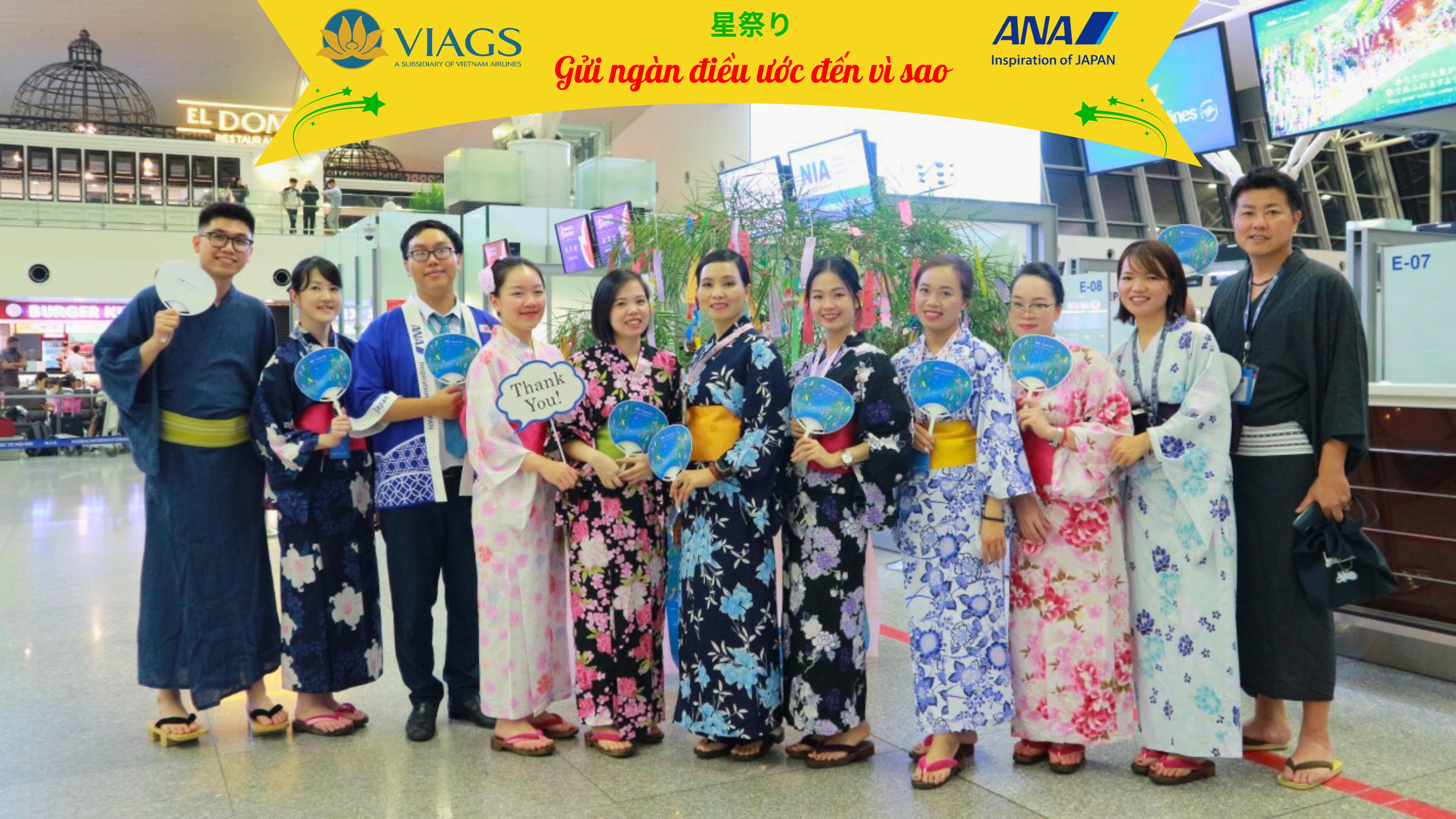 HÃNG HK ALL NIPPON AIRWAYS VÀ VIAGS NỘI BÀI TỔ CHỨC LỄ HỘI CỦA NHỮNG ĐIỀU ƯỚC NGUYỆN - TANABATA