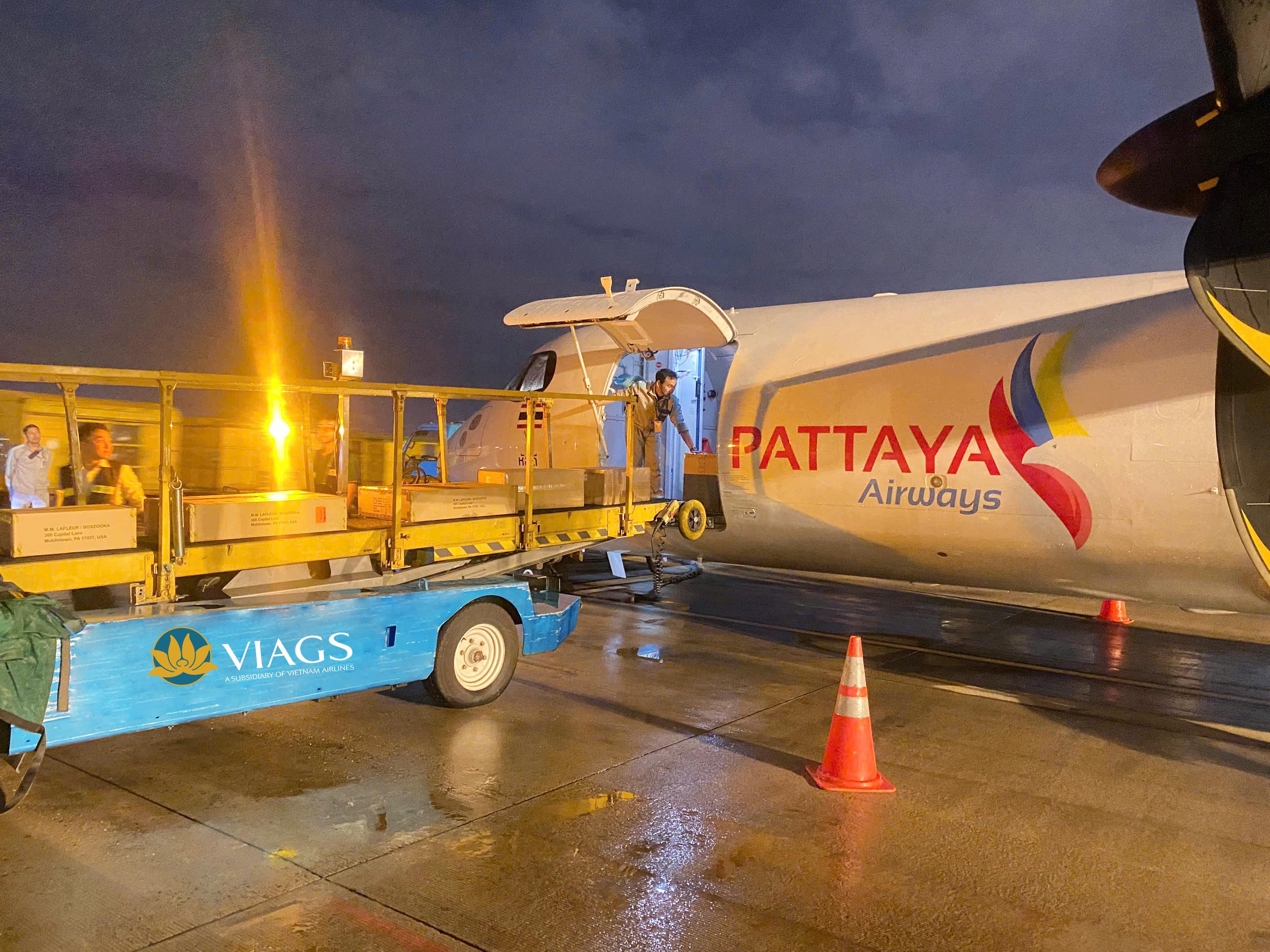 VIAGS CHÀO ĐÓN HÃNG HÀNG KHÔNG PATTAYA AIRWAYS KHAI THÁC CHUYẾN BAY VẬN CHUYỂN HÀNG HÓA TỪ BANGKOK ĐẾN THÀNH PHỐ HỒ CHÍ MINH