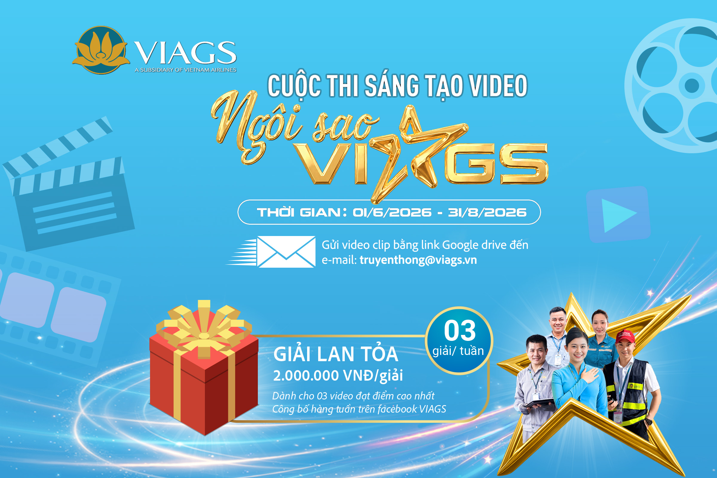CHÍNH THỨC KHỞI ĐỘNG CUỘC THI SÁNG TẠO VIDEO CLIP NGÔI SAO VIAGS