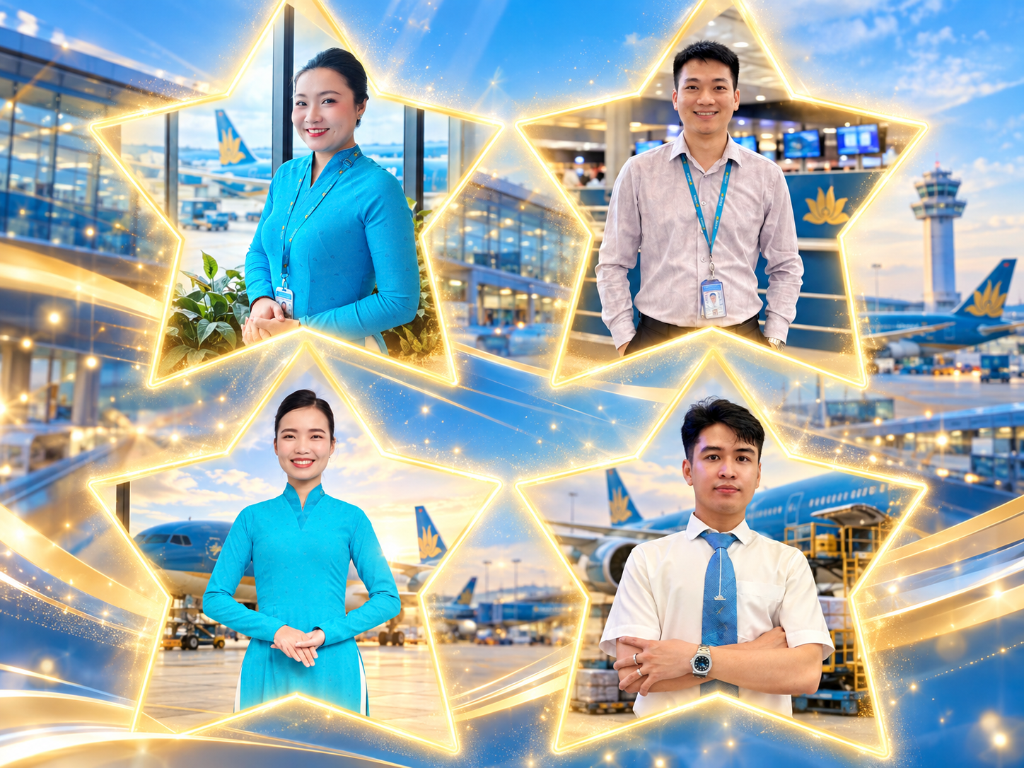 NHÂN VIÊN PHỤC VỤ HÀNH KHÁCH VIAGS TÂN SƠN NHẤT CHỦ ĐỘNG PHÒNG NGỪA RỦI RO, KỊP THỜI NGĂN CHẶN 06 HÀNH KHÁCH SỬ DỤNG HỘ CHIẾU GIẢ
