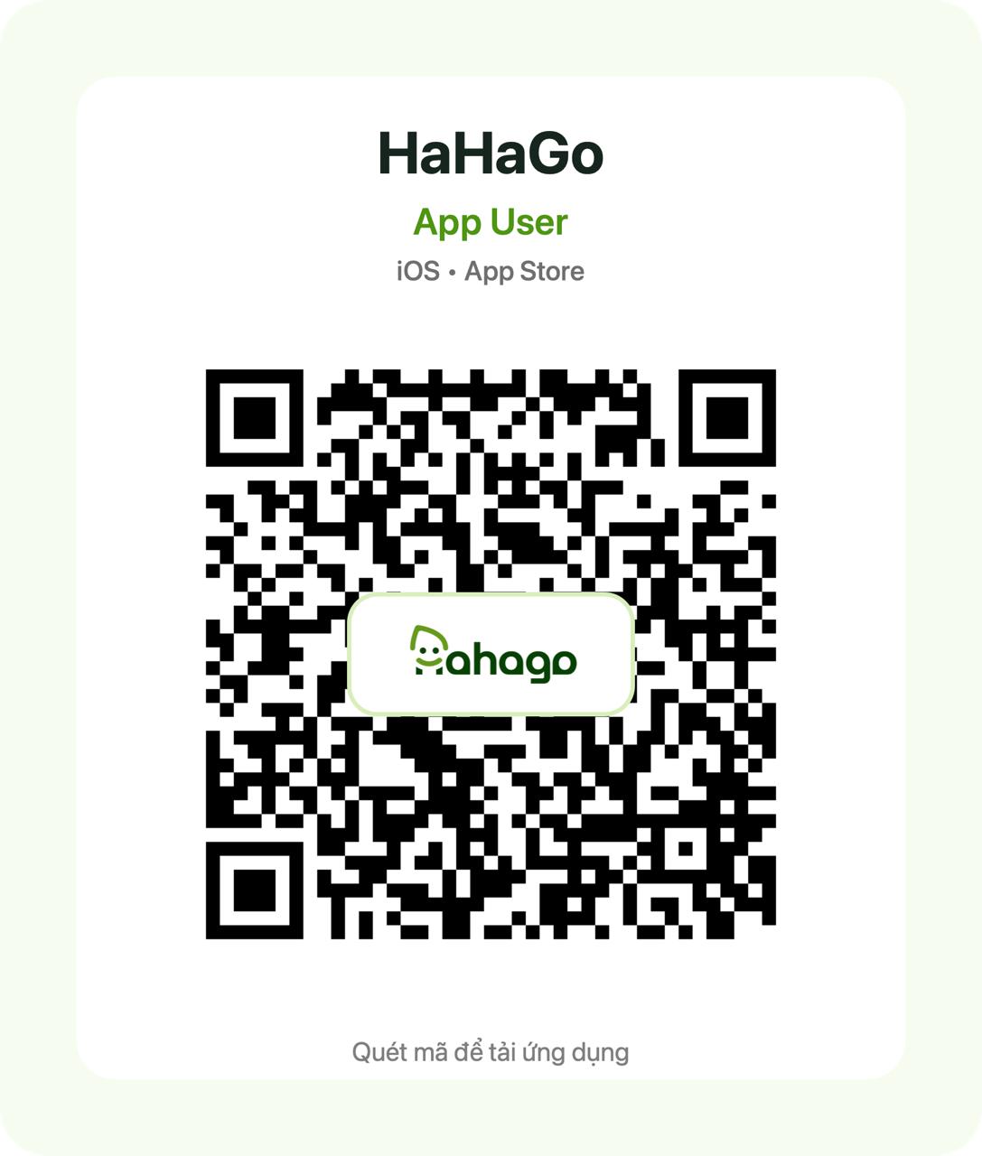 Mã QR tải ứng dụng HahaGo iOS