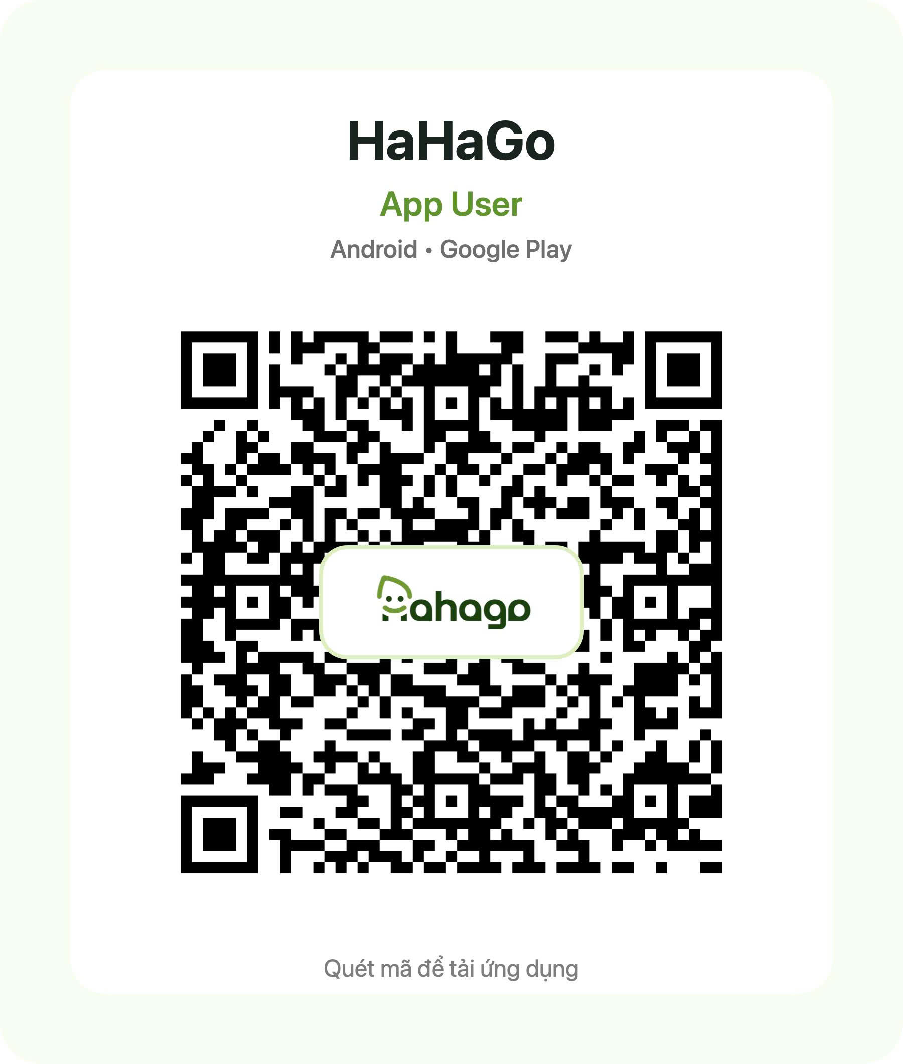 Mã QR tải ứng dụng HahaGo Android